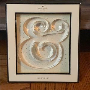 Kate Spade Gold Acrylic Ampersand Paperweight